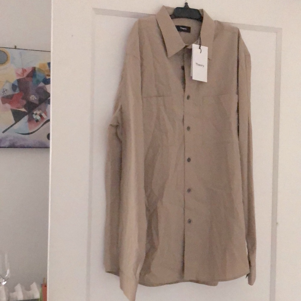 THEORY (L) Irving 2P Beige Stone Spring Ripstop - Picture 3 of 15